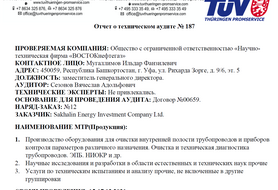 Технический аудит по заказу предприятия Sakhalin Energy Investment Company Ltd.